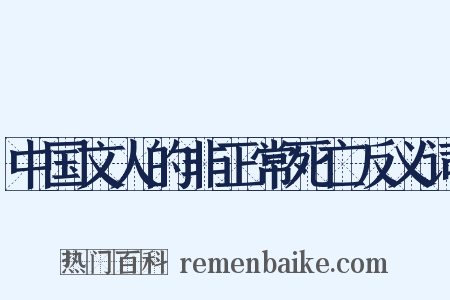 中国文人的非正常死亡反义词是什么意思的图片